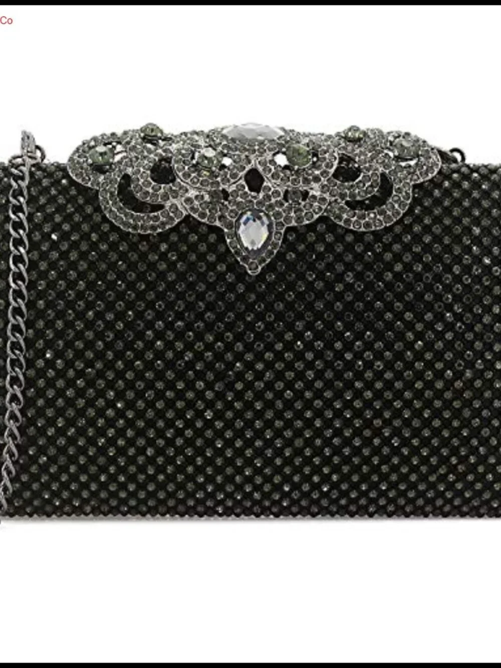 Rhinestone Crystal Clutch Evening Bag Crown Clasp Formal Party Purse